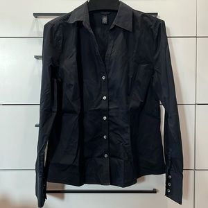 Banana Republic Black Dress Shirt Large
